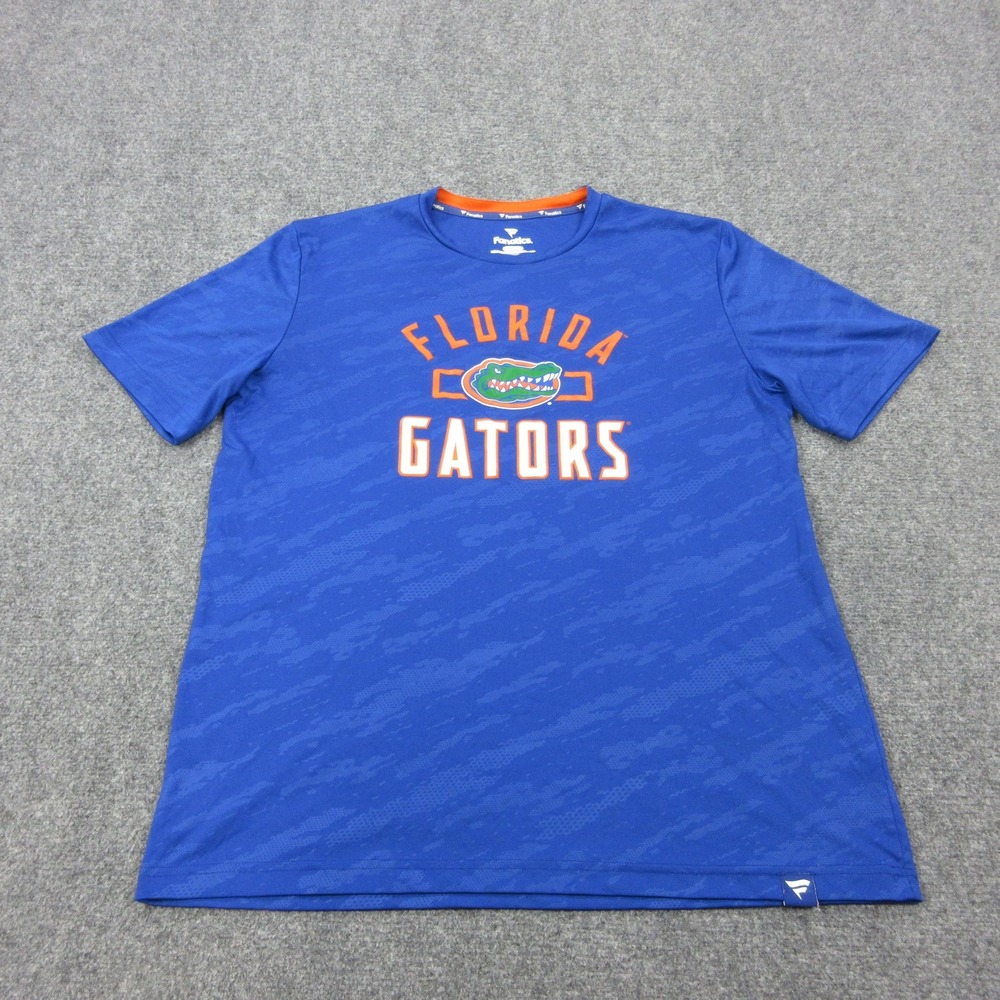 Florida Gators Shirt Mens XL Blue NCAA Football Fanatics Camo Performance Tee